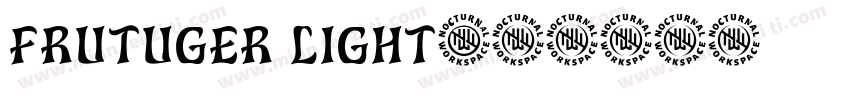 frutuger light字体转换